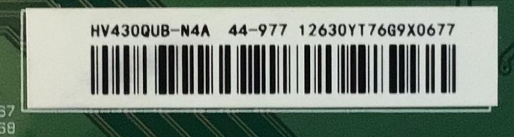 T-CON PARA TV ATYME / NUMERO DE PARTE 44-97712630 / 47-6021110 / PANEL HV430QUB-N4A / DISPLAY HV430QUB-N4A / MODELO 430AM7UD - Imagen 2
